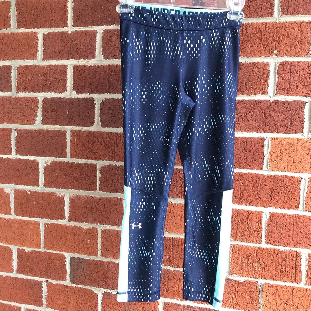 🎂Under Armour Navy and Light Blue Leggings —#023 - Picture 3 of 11